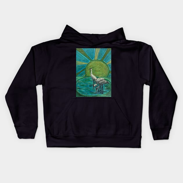 Mr. Golden Sun and friends Kids Hoodie by Artladyjen